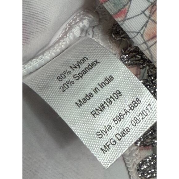 Cabana Life UV Dress Womens XL Peach Mint Shift Geometric Print Resort Cruise - Picture 3 of 3